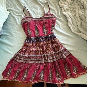 Boho mini dress